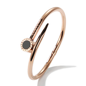 18K Rose Gold Nail Bracelet