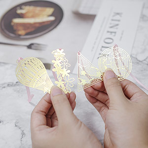 Ultra-thin metal craft bookmark