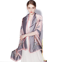 Silk world ladies long silk scarf