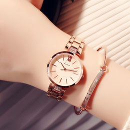 Rose Gold Diamond Women's Watch