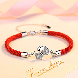 Zodiac Year Cartoon Red String Bracelet