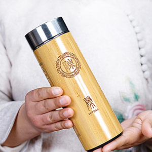 Bamboo Announcement Thermos Cup