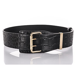 Modern ladies leather waist belt