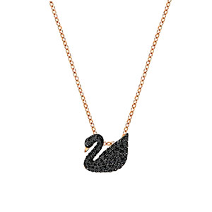 Swarovski Black Swan Necklace