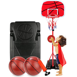 Children's liftable basketball stand toy