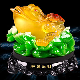 Three-legged Golden Toad Ornament