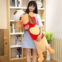 Cute dog sleeping pillow