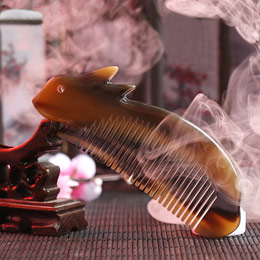 Natural massage yak horn comb