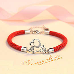 Zodiac Year Red String Cute Pet Bracelet