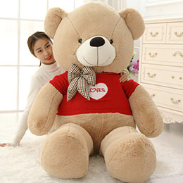 Warm sweater large teddy bear doll