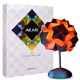 Adults' scientific colorful origami desk lamp