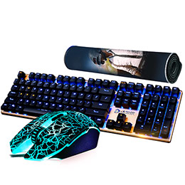 Sides professional gaming mouse and keyboard