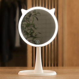 Creative cute pet LED makeup mirror