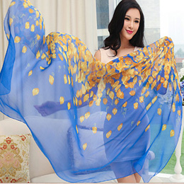 Shanghai Story Long Silk Scarf