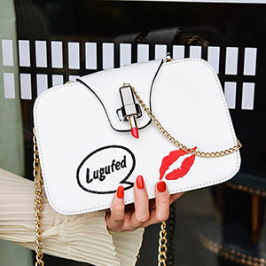Solid color shoulder bag for women
