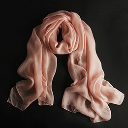 High-grade long natural mulberry silk scarf