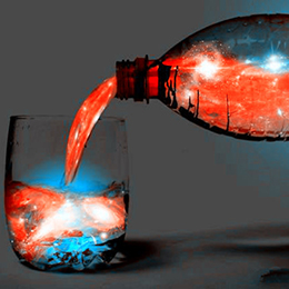 Creative dreamy starry sky wine