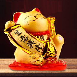 Ceramic Lucky Cat Ornaments