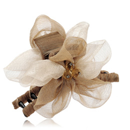 Korean style flower bun headdress
