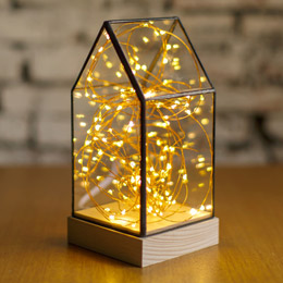 Fireworks glass cover night light