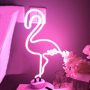 Flamingo decoration neon light