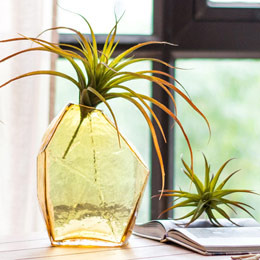 Blue Ice Handmade Glass Vase Ornaments