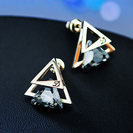 Modern triangle geometric earrings