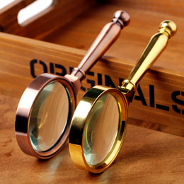 Handheld Metal Magnifier Gift Box