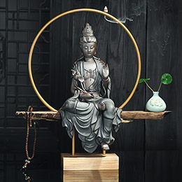Home Buddhist Temple Worship Buddha Statue