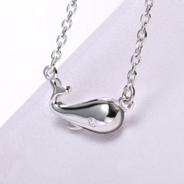 Green Whale Necklace