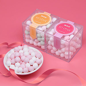 Rose scented kiss candy