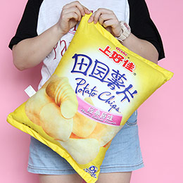 Potato Chips Snacks Fun Pillow