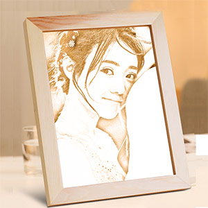 Photo Woodcut Customization