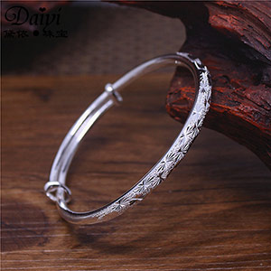 Starry sky 999 sterling silver bracelet