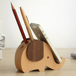 Creative elephant resin pen holder ornaments