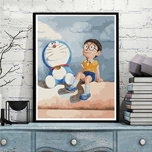 Doraemon skaitmeninė tapyba