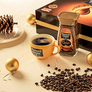 Подарочная коробка растворимого кофе Maxwell House