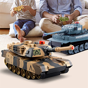 Children's remote control toy tank