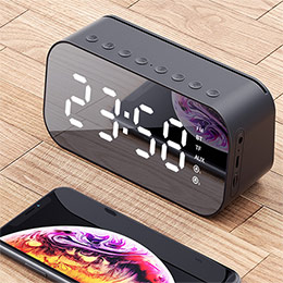 Fashion Luminous Clock Bluetooth Speaker
