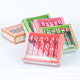 Christmas Candy Cane Gift Box
