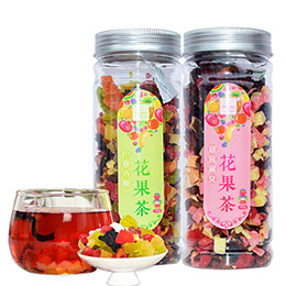 Chewable flower and fruit tea