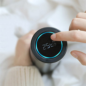 Smart temperature display thermos cup