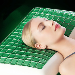 High-grade smart green rock gel neck pillow