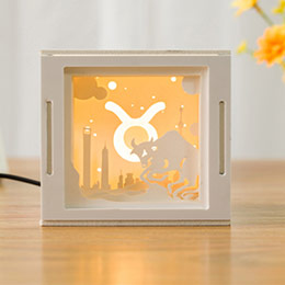 12 Constellations 3D Paper Sculpture Lights