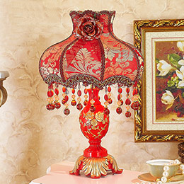 Wedding Couple Rose Table Lamp