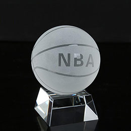 NBA crystal basketball ornaments