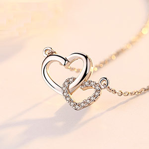 Heart to Heart Double Heart Pendant