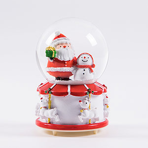 Santa Claus Crystal Ball Music Box
