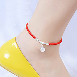 Zodiac Year Red String Bell Anklet