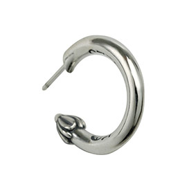 Simple and stylish Thai silver earrings